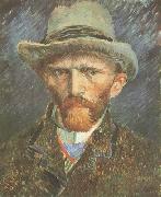 Vincent Van Gogh Self-Portrait with Grey Felt Hat (nn040 painting